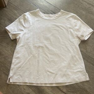 Lululemon Classic-Fit Cotton-Blend T-Shirt Size 2 Color: White Opal